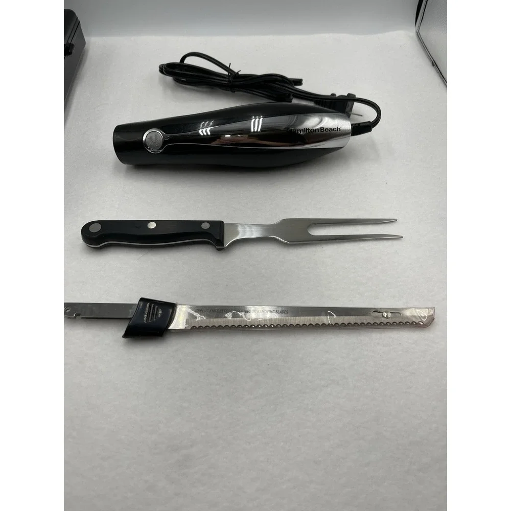 HAMILTON BEACH Classic‎ Chrome Electric Knife  & Fork 74275